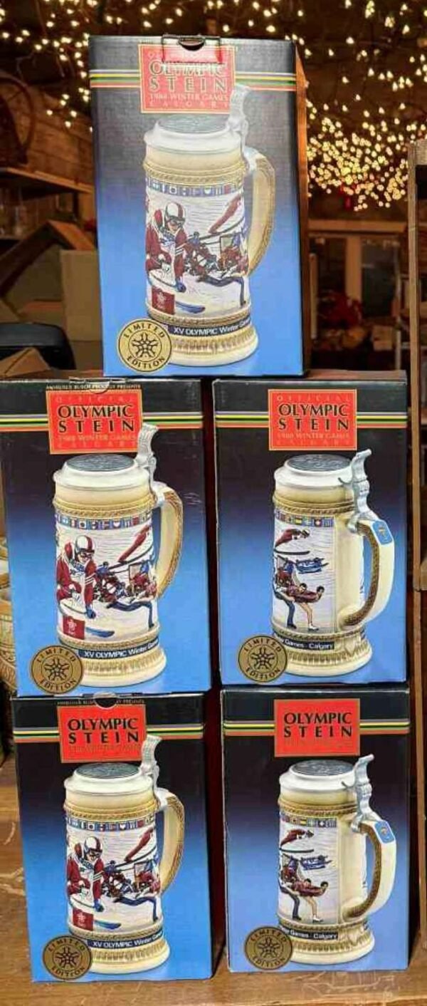 1988 Winter Olympic Games Lidded Stein