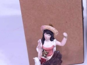 1991 A & Eagle Ornament - 4” Bud Girl
