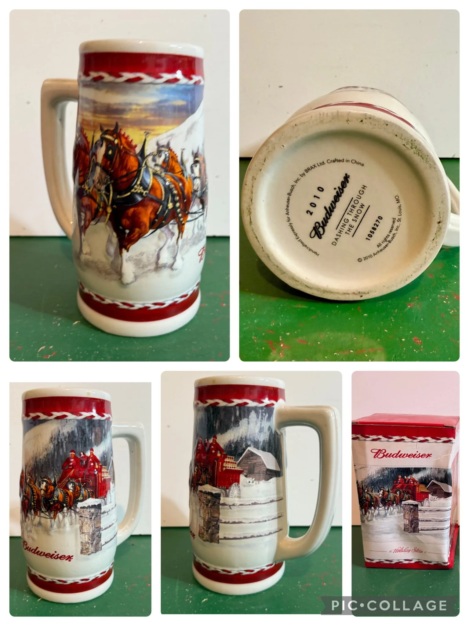 2010 Dashing Thru The Snow Holiday Stein
