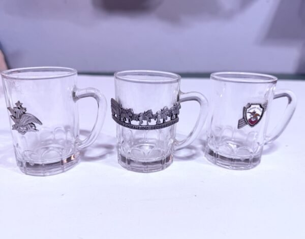 Anheuser Busch Mini Glass Mug Set - Set of 3