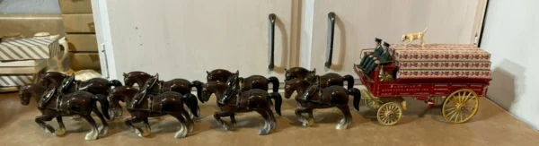 Budweiser Wagon With Eight Horse Team