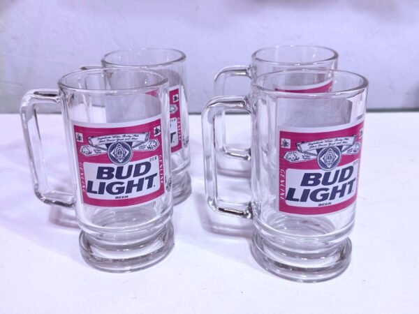 Bud Light Glass Mugs New