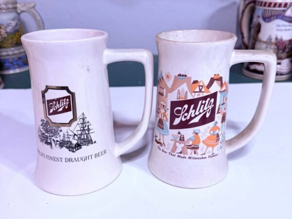 Schlitz Beer Steins - Includes 2 Steins