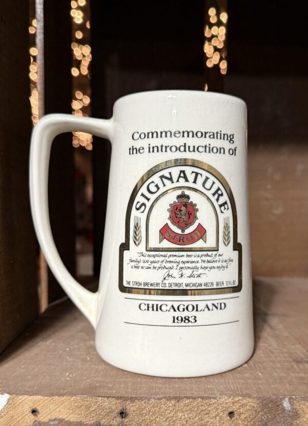 1983 Stroh Brewery Signature Chicagoland Stein