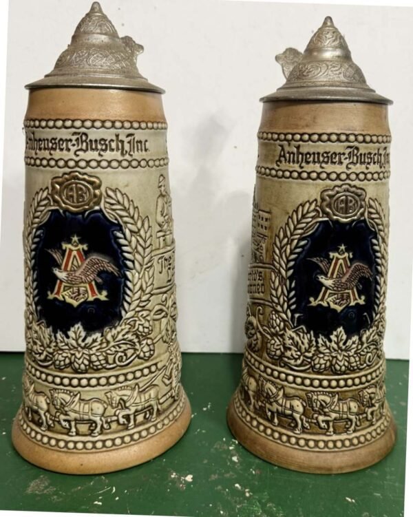 1976 A & Eagle - Narrow Handle Lidded Stein